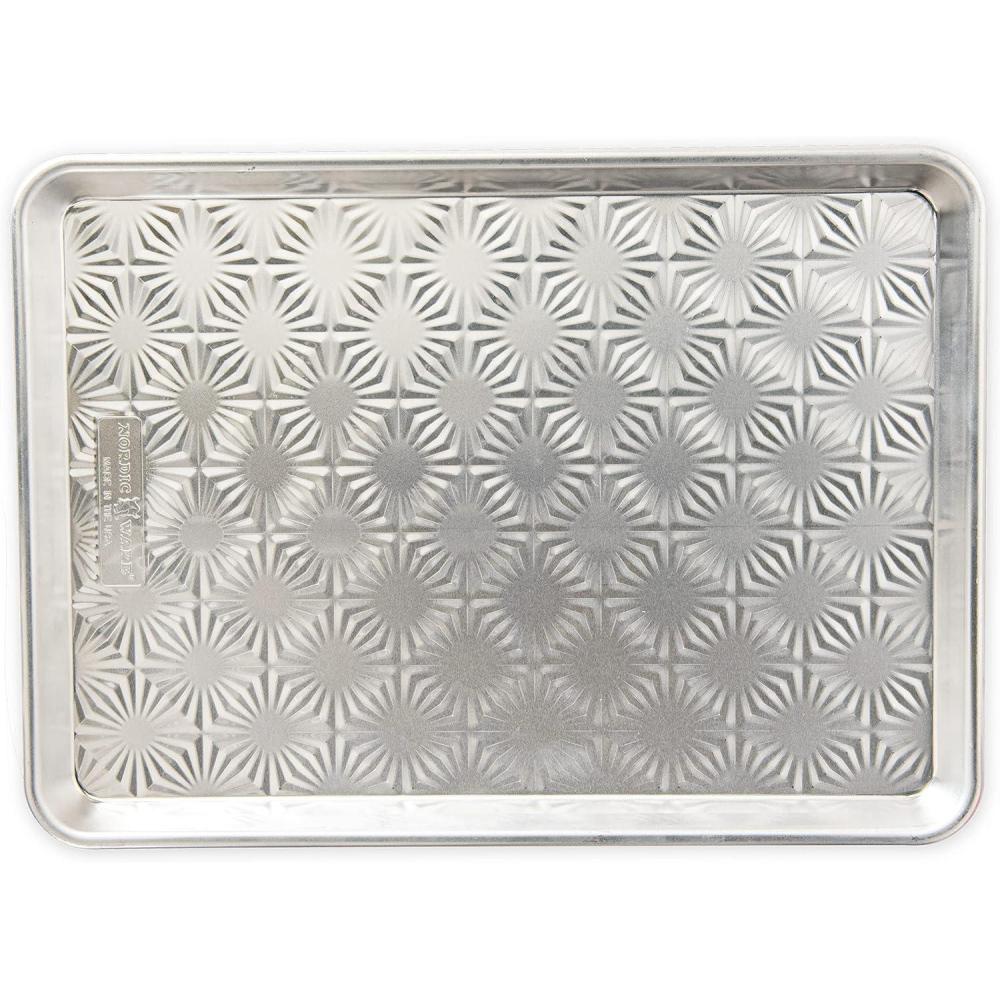 Image of sheet pan, baking sheet set, aluminum half sheet, quarter sheet pan, warp resistant baking pan
